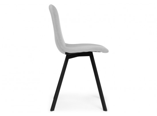 Стул на металлокаркасе Агот светло-серый / черный каркас в Кургане