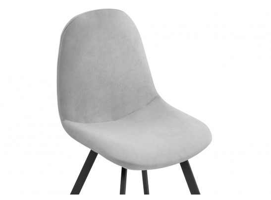 Стул на металлокаркасе Агот светло-серый / черный каркас в Кургане