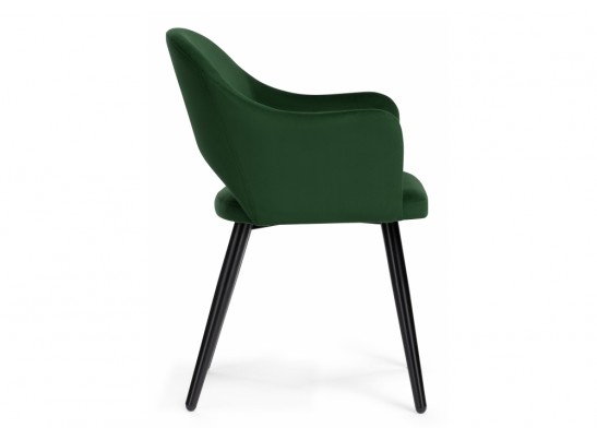 Стул на металлокаркасе Апри NEO confetti deep forest темно-зеленый / черный глянец в Кургане