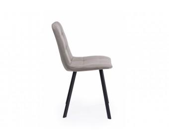 Стул на металлокаркасе Чилли латте / черный