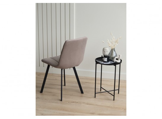 Стул на металлокаркасе Чилли латте / черный в Кургане