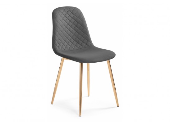 Стул на металлокаркасе Dabl dark gray / gold в Кургане