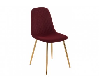 Стул на металлокаркасе Dabl wine red