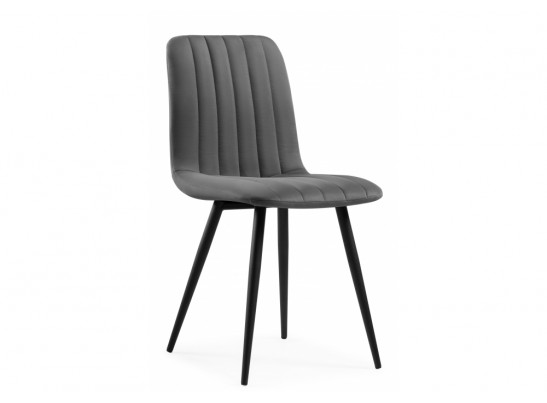 Стул на металлокаркасе Дани серый велюр velutto 32 / черный в Кургане