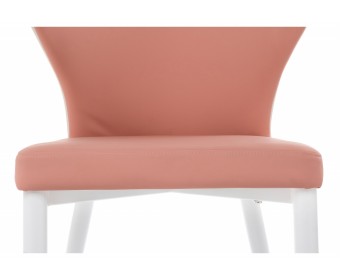 Стул на металлокаркасе Darcy white / pink