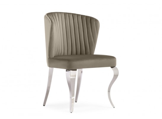 Стул на металлокаркасе Edwin light beige / steel в Кургане
