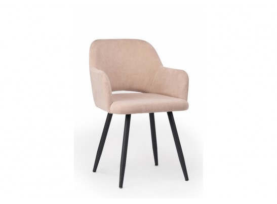 Стул на металлокаркасе Эолин 360 латте (glory 10) / черный в Кургане