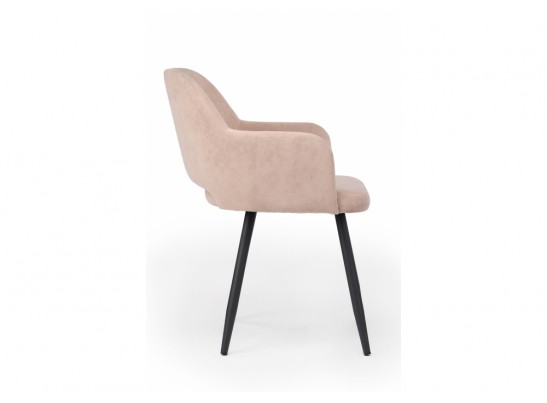 Стул на металлокаркасе Эолин 360 латте (glory 10) / черный в Кургане