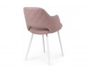 Стул на металлокаркасе Гутрид прошивка ромбы сзади пыльно-розовый / белый в Кургане