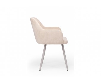 Стул на металлокаркасе Инфини 360 латте (ocean 003) / серый