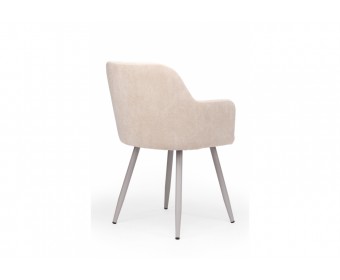 Стул на металлокаркасе Инфини 360 латте (ocean 003) / серый