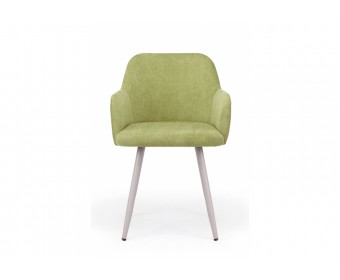 Стул на металлокаркасе Инфини зеленый (ocean 013) / серый