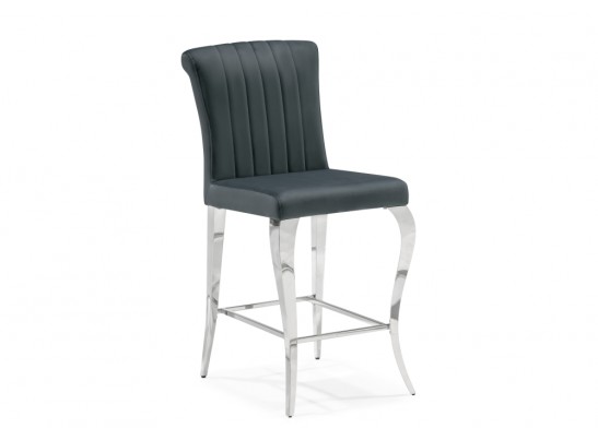 Полубарный стул Joan dark grey / steel в Кургане