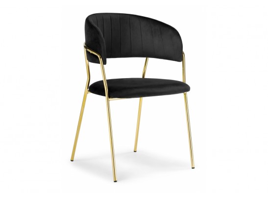 Стул на металлокаркасе Kamelia black / gold в Кургане