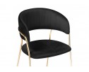 Стул на металлокаркасе Kamelia black / gold в Кургане