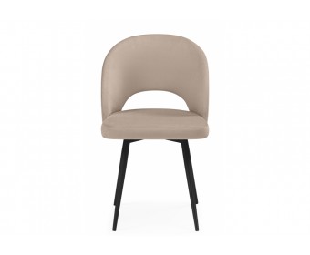 Стул на металлокаркасе Курбис бежевый (zd 210) / черный