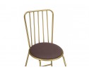 Стул на металлокаркасе Лирион какао велюр / золото в Кургане