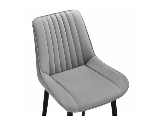 Стул на металлокаркасе Седа К светло-серый / черный в Кургане