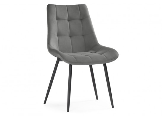 Стул на металлокаркасе Sidra dark gray / black в Кургане