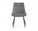 Стул на металлокаркасе Sidra dark gray / black в Кургане
