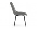 Стул на металлокаркасе Sidra dark gray / black в Кургане