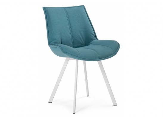 Стул на металлокаркасе Тува бирюзовый / белый каркас в Кургане