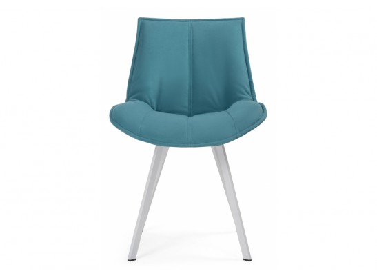 Стул на металлокаркасе Тува бирюзовый / белый каркас в Кургане