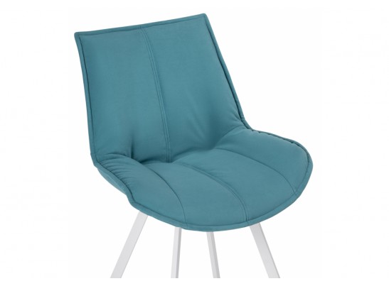 Стул на металлокаркасе Тува бирюзовый / белый каркас в Кургане