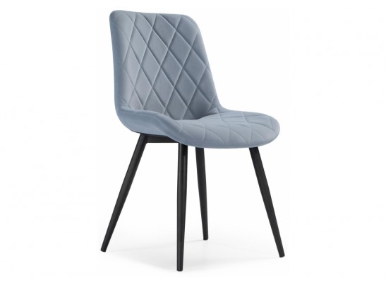 Стул на металлокаркасе Fox light blue / black в Кургане