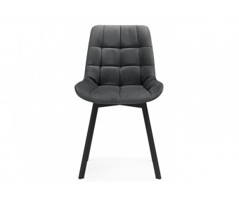 Стулья на металлокаркасе Челси 360 темно-серый (ZD 995) / черный