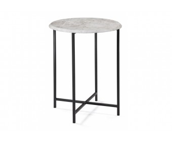 Журнальный столик Манеттия мрамор белый