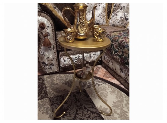 Журнальный столик Sheffilton SHT-CT10-1 золото в Кургане