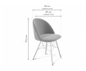 Стул на металлокаркасе SHT-ST35/S100 латте / черный муар в Кургане