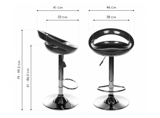 Барный стул Alfa синий в Кургане