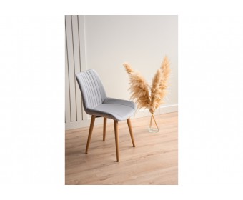 Деревянный стул Седа светло-серый (zd 960) / светлое дерево