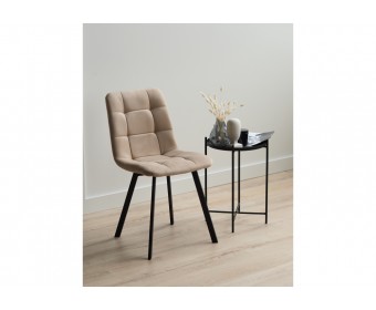 Стул на металлокаркасе Чилли бежевый / черный