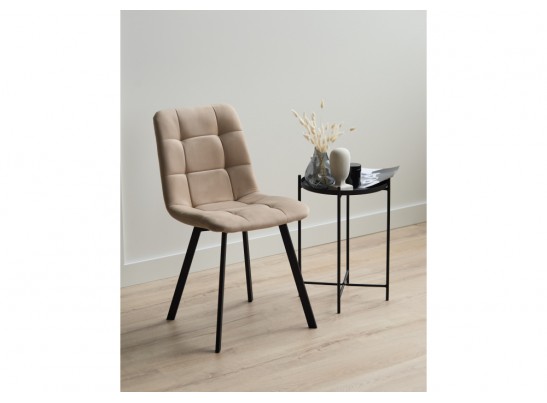 Стул на металлокаркасе Чилли бежевый / черный в Кургане