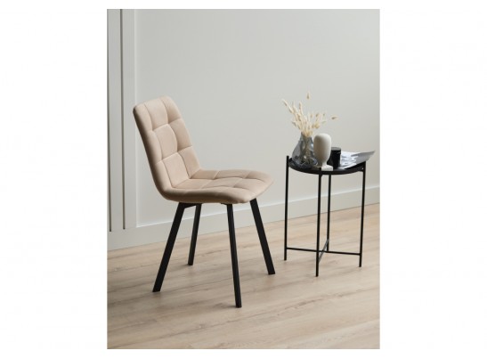 Стул на металлокаркасе Чилли бежевый / черный в Кургане