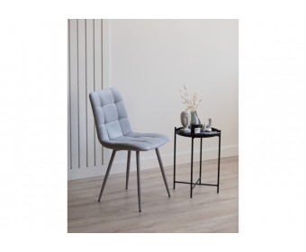 Стул на металлокаркасе Чилли светло-серый / серый