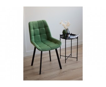 Стул на металлокаркасе Челси П фисташковый (zd 651) / черный