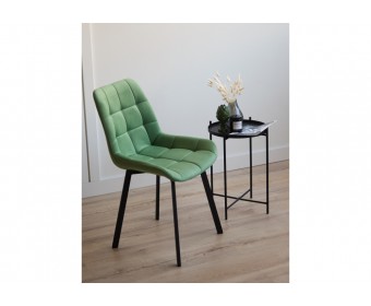 Стул на металлокаркасе Челси П фисташковый (zd 651) / черный