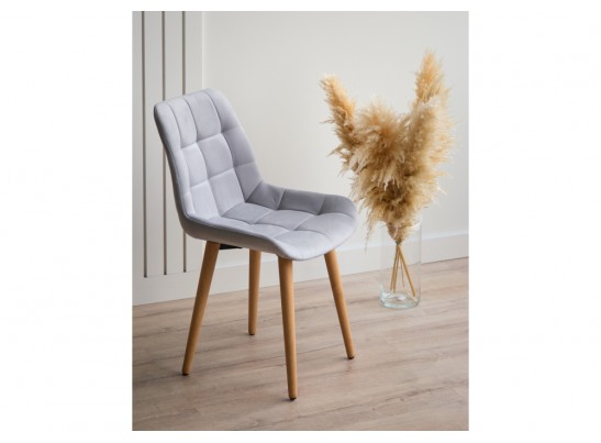 Деревянный стул Челси светло-серый (zd 960) / светлое дерево в Кургане