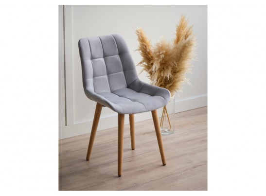 Деревянный стул Челси 360 светло-серый (zd 960) / светлое дерево в Кургане