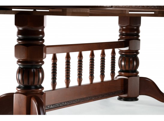 Деревянный стол Кантри орех с коричневой патиной в Кургане