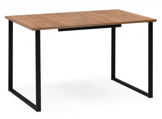 Деревянный стол Лиман 117 (157) x 77 дуб крафт золотой / черный матовый в Кургане