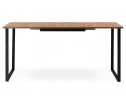 Деревянный стол Лиман 117 (157) x 77 дуб крафт золотой / черный матовый в Кургане