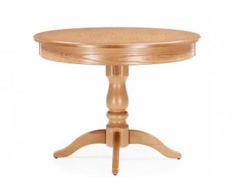 Деревянный стол Орден 100(140)x100 круглый дуб