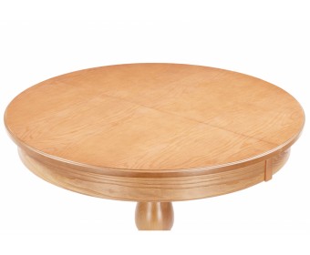 Деревянный стол Орден 100(140)x100 круглый дуб