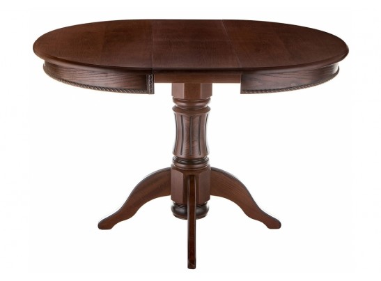 Деревянный стол Павия 90(120)х90х80 орех с коричневой патиной в Кургане