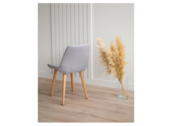 Деревянный стул Челси 360 светло-серый (zd 960) / светлое дерево в Кургане